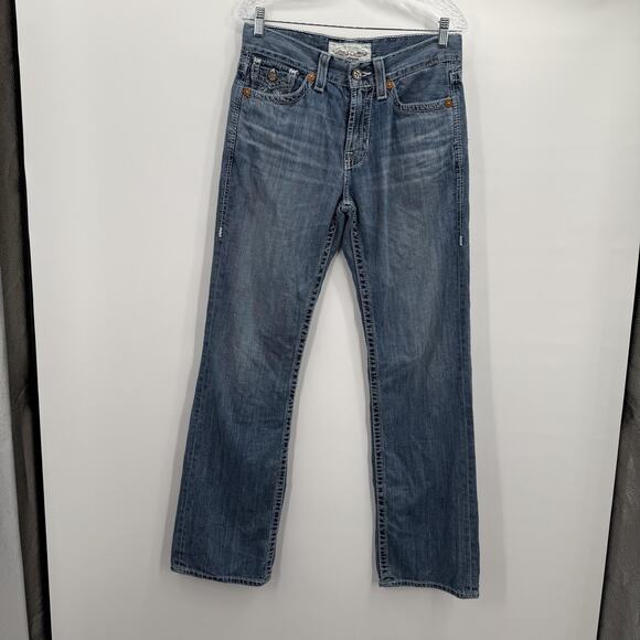 Big Star Pioneer Jeans Mens 30 Blue Bootcut Embroidered Vintage Collection - Picture 1 of 16